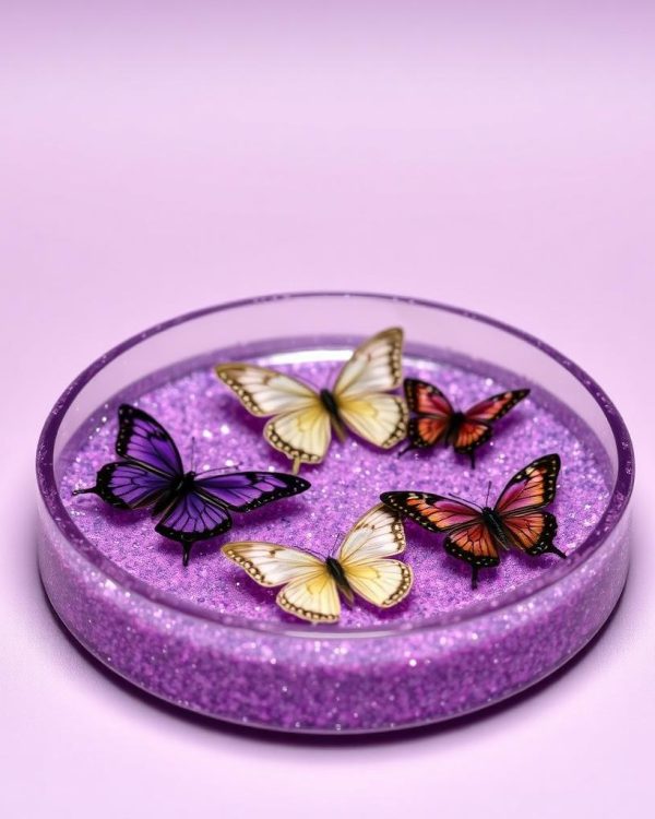 Butterfly Dreams Resin Trinket Tray